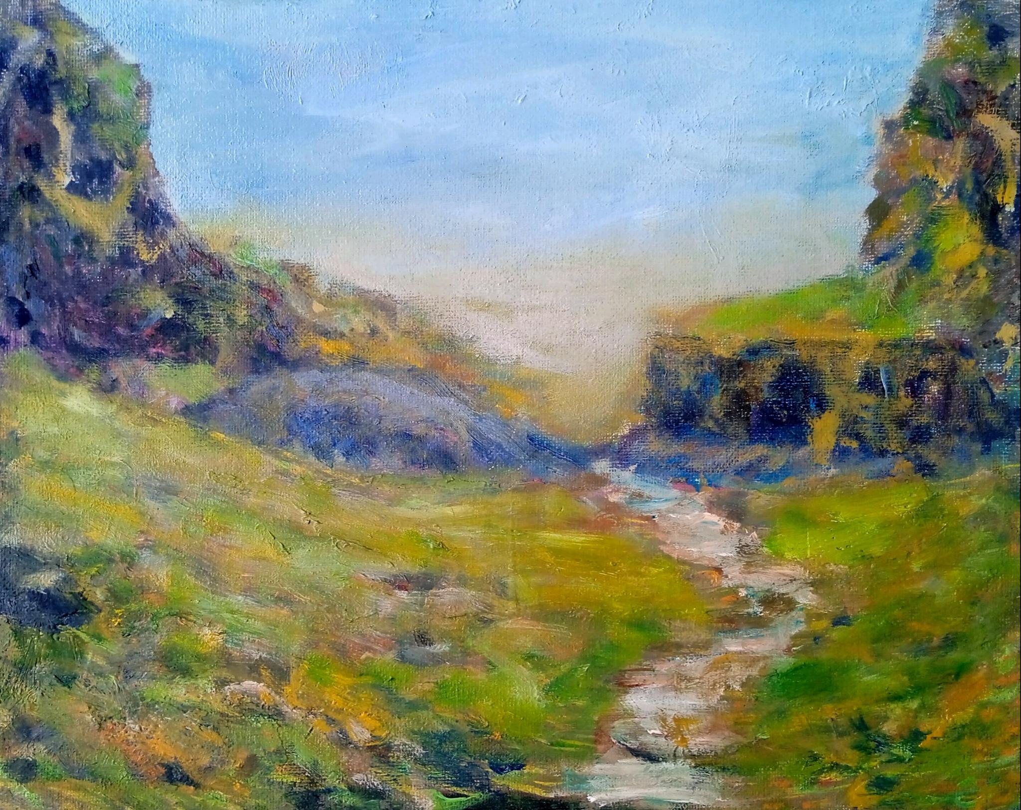 Canyon mit blauem Fels
